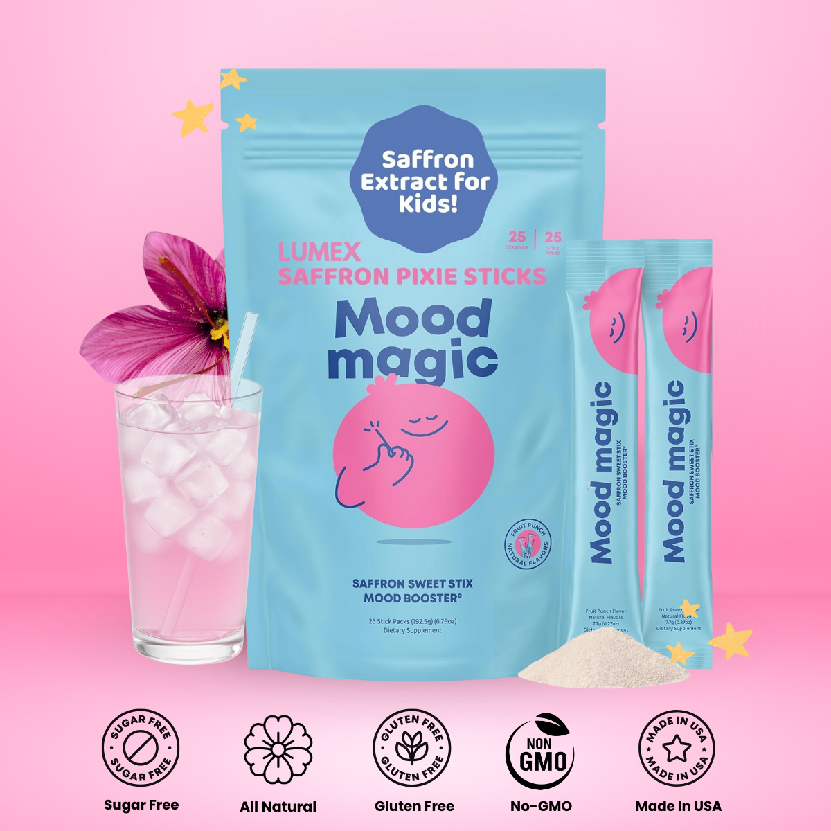 GlowKins™ – JoyBurst Saffron Pixie Stix